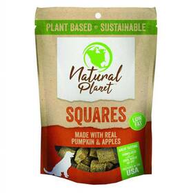 Natural Planet 073893148029 Dog Treat Pumpkin Squares 5oz