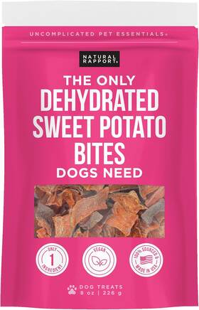Natural Rapport 313099088058 Sweet Potato Bites - The Only Treat Dogs Need 100