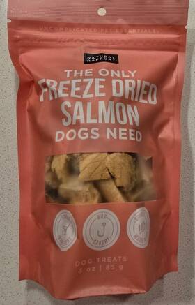 Natural Rapport 850059039175 Only Freeze-dried Salmon Treats For Dogs Ideal Raw Diets