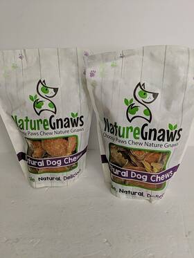 Nature Gnaws 850049430050 2x Sweet Potato Chips Natural Dog Chews 12oz Bag