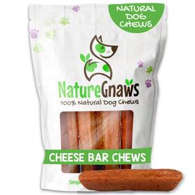 Nature Gnaws 850049430142 Cheese Bar Chews For Dogs Natural Lasting Hard Chew Treats