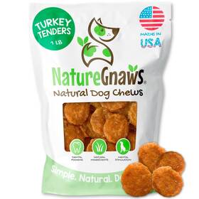 Nature Gnaws 850049430333 Usa Turkey Tenders 1lb - Delicious Grain-free Dog Treats For Small Medium
