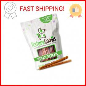 Aplus-v2 Nature Gnaws .aplus-v2 Extra Thin Bully Sticks For Small Dogs 5-6 Inch 10 Count - Long Lasti