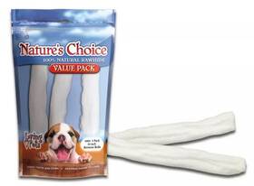 4963 Natures Choice 3pk 10 Inch White Rawhide Retriever Rolls
