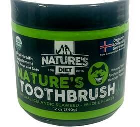 Natures Diet 854814007010 Toothbrush Systemic Plaque Remover Dry Dog Food Topping Icelandic