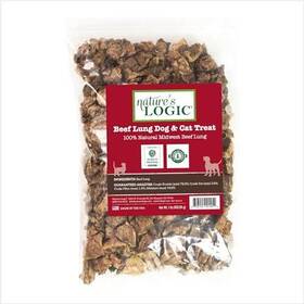 Natures Logic 781163658993 Beef Lung Canine Treat 1lb
