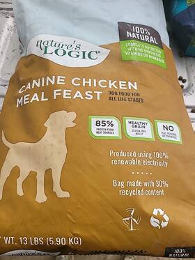 Natures Logic 850013992843 13 Lb Chicken Meal Feast Dog Grain Free Ex 8/26 Shipping