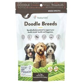Vet60665 Naturvet Doodle Breeds For Dogs Hickory Smoked Bacon 50 Soft Chews 8.8 Oz 250 G