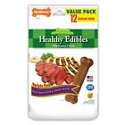 Ne802mvp12p Nylabone Healthy Edibles Natural Dog Chews Roast Beef 018214821250