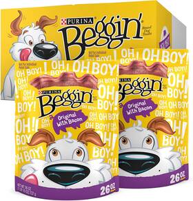 Nestl Purina Petcare Company 038100194275 Begginft Strips Dog Treats Original With Bacon Flavor - Pack Of 2 26 Oz