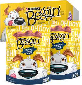 Nestl Purina Petcare Company 038100194343 Begginft Strips With Real Meat Dog Treats Bacon And Beef Flavors - 2