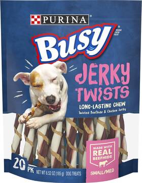 Nestle Purina Pet 038100180018 Bone Jerky Twists For Small/medium Breeds - Grain-free Beefhide And Chicken Dog Tr