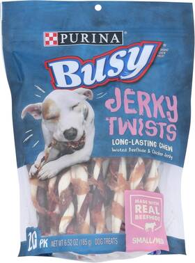 381773 Nestle Purina Petcare Company Busy Dog Treats Jerky Twists Small/medium 6.52 Ounce