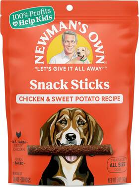 10057645614250 Newmans Own Snack Sticks For Dogs 5-oz. Pack Of 8 Chicken And Sweet Potato