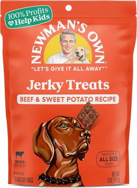 10057645614625 Newmans Own Jerky Treats For Dogs 5 Count Pack Of 6 No Artificial Color