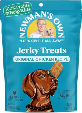 10057645614663 Newmans Own Jerky Treats For Dogs - Original 5 Ounce Pack Of 6 Brown