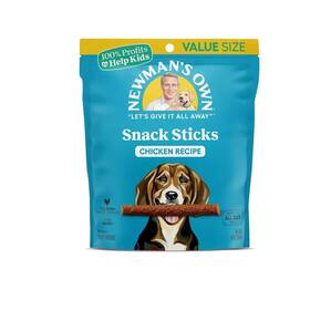 10757645612934 Newmans Own Chicken Recipe Snack Sticks For Dogs 14 Ounce Resealable Pouch