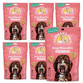 10757645613559 Newmans Own Bacon Flavor Dog Biscuits 10 Oz 6-pack No Artificial Color