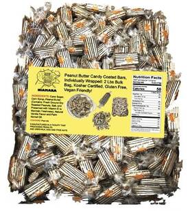 Niamara 713091946378 Atkinsons Peanut Butter Bars - Delicious Individually Wrapped 2 Lbs Bulk