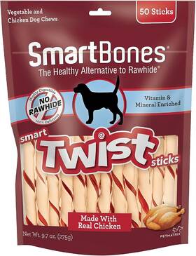 Sbtt-02942-12 Nobrand Smart Twist Sticks Rawhide Free Dog Chew Made With Real Chicken