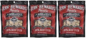 Northwest Naturals 087316382754 3 Pack Raw Rewards Freeze Dried Liver Treats Beef Ounc
