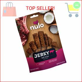 Nulo 811939021307 Premium Jerky Strips Dog Treats Grain-free High Protein Made