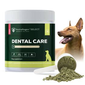 Nutraregen 199284689381 Dog Dental Powder 30 Scoops Beef Flavored Breath Freshener With Probiot
