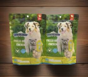 Nutri Bites 629013002773 6 Pack Freeze Dried Chicken Dog And Cat Treats. 4oz Bags. 24oz