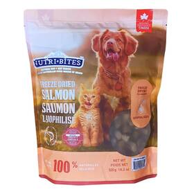 Nutri Bites 629013003763 18.3 Oz Value Pack - Freeze Dried Wild Caught Salmon Pets Treats Rich In P
