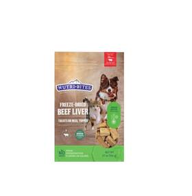 Nutri Bites 726084903685 Freeze Dried Beef Liver Dog And Cat Treats Healthy Pet Training Trea