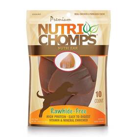 Nutri Chomps 015958989185 Nutrichomps Dog Chews Ear-shaped Easy To Digest Rawhide-free Treats 1