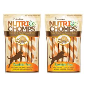 Nutri Chomps 015958992413 Nutrichomps Dog Chews 5-inch Twists Easy To Digest Rawhide-free Treats