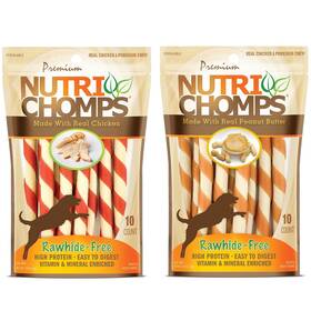 Nutri Chomps 015958992420 Nutrichomps Dog Chews 5-inch Twists Easy To Digest Rawhide-free Treats