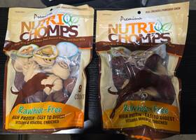 Nt006v Nutri Chomps 2 New Bags 9 Count 4 Inch Knotted Peanut Butter Chicken And Milk Flavor