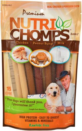 Nt051v Nutri Chomps Dog Chews 5-inch Twists Easy To Digest Rawhide-free Treats