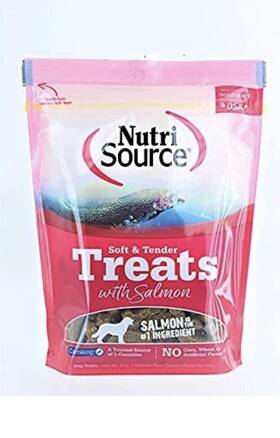 Nutri Source 073893800224 Np Soft And Tender Dogs Training Treats - Salmon 14 Oz