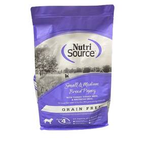 Ns29978 Nutri Source Grain Free Small And Medium Puppy Turkey 5 Lb
