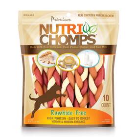 Nt055v Nutrichomps 10ct 6 Inch Mixed Flavor Braid