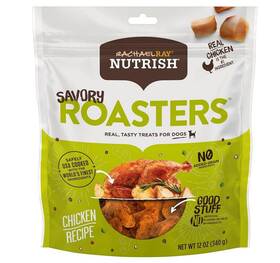 Nutrish 313030971944 Rachael Ray Savory Roasters Real Meat Dog Treats Roasted Chicken Recip