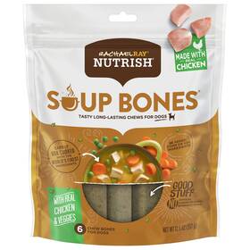 7119000688 Nutrish Rachael Ray Soup Bones Dog Treats Chicken And Veggies Flavor 6