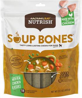 Nutrish 744759697240 Rachael Ray Soup Bones Dog Treats 11 Count Pack Of 1