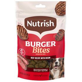 83017 Nutrish Burger Bites Beef Recipe With Bison Premium Dog 5 Ounce Pack Of