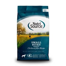 Nutrisource 073893260158 Adult Dry Dog Food Small Bites Chicken And Rice 12lb