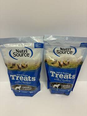 Nutrisource 073893800200 Soft And Tender Dog Treats Chicken 14 Oz Lot Of 2 Chewy Snacks New