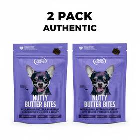Nutrisource 073893800521 Nutty Butter Bites Dog Treats Almond And Blueberry 2 Pack 6oz