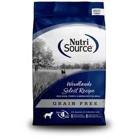 Nutrisource Woodlands 073893298083 Select Grain-free Dry Dog Food Wild Boar Turkey Fish