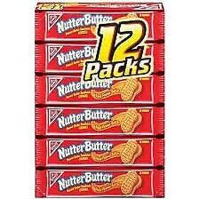 Nutter Butter 644029401051 Nabisco Peanut Sandwich Cookies 12 Count 16.7oz Box Pack Of 2