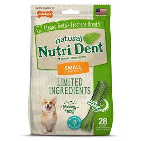 Nylabone 018214842682 Nutri Dent Dog Dental Chews - Natural Teeth Cleaning And Breath Freshener