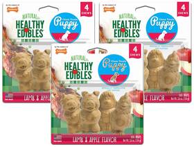 Nylabone 018214845331 3 Pack Of Healthy Edibles Chew Treats For Puppies 4 Chews Each