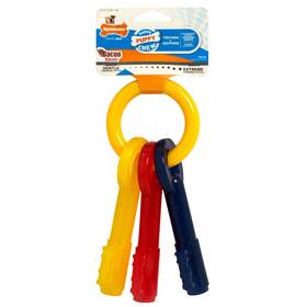 N219p Nylabone Puppy Teething Keys-xsmall N93b